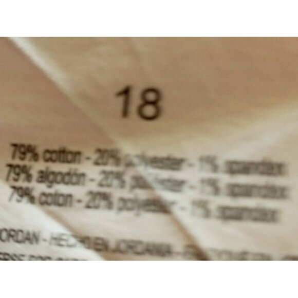 Gloria Vanderbilt Amanda Cropped Blue Light Wash Jeans Slimming Effect - 18 - Picture 6 of 6